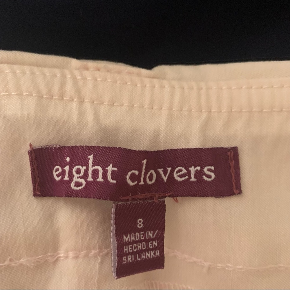 Eight Clovers Cream Trousers Size 8 - Picture 5 of 6